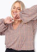 Blusa Xadrez Marrom em Malha Fria