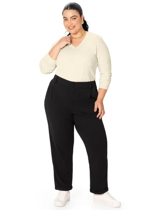 Malwee - Blusão em Tricô Plus Off White - MALWEE
