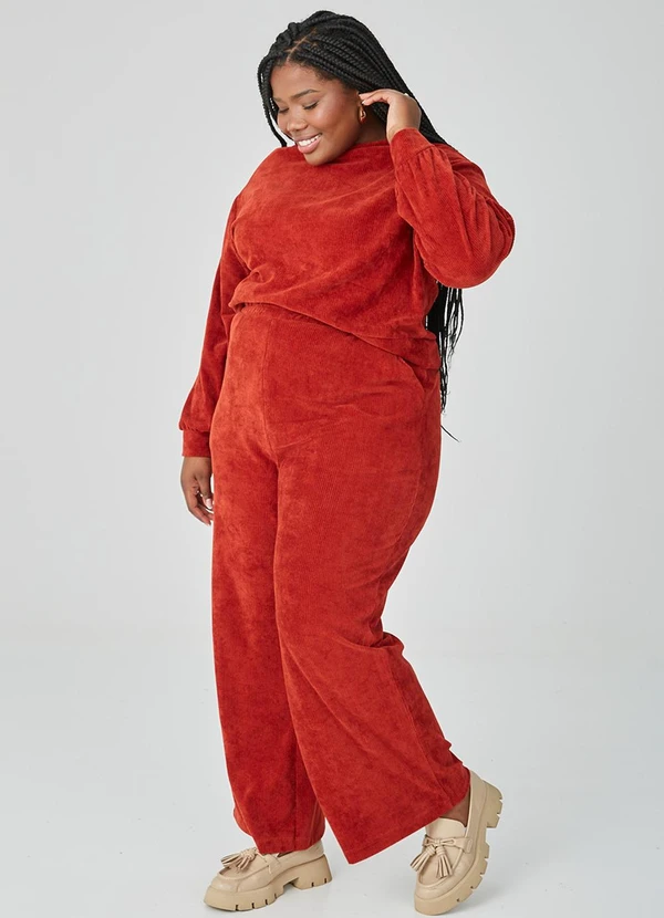 Malwee - Blusão Feminino em Plush Plus Vermelho 4