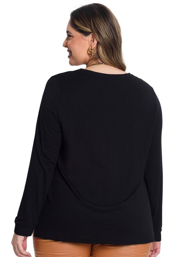 Secret Glam - Blusao Molecoton de Viscose Preto 2