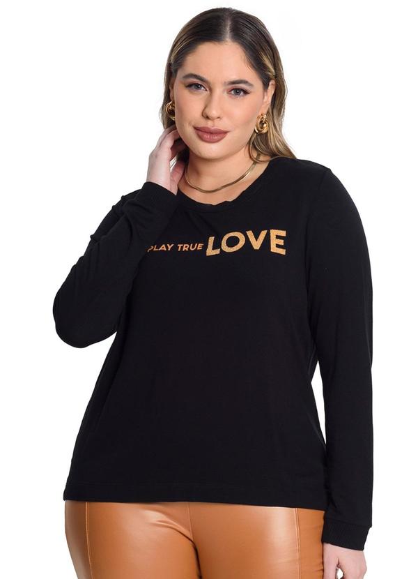 Secret Glam - Blusao Molecoton de Viscose Preto 4