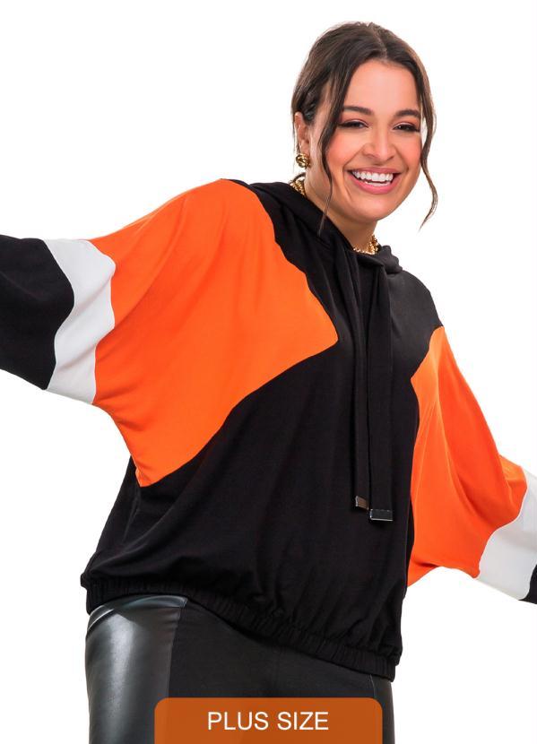 Secret Glam - Blusao Molecotton de Viscose Laranja