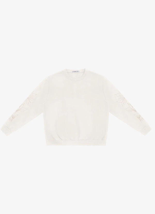 Secret Glam - Blusão Moletom Plus Size Bege 5