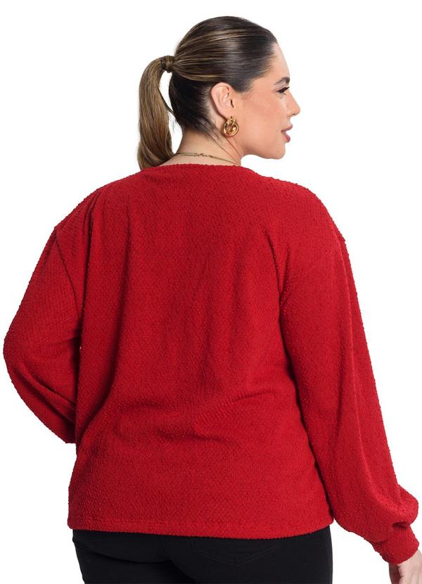 Secret Glam - Blusao Tricot Pop Vermelho 2