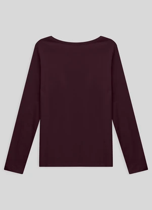 Basicamente - Camiseta Básica Manga Longa Plus Feminina - BASICAMENTE