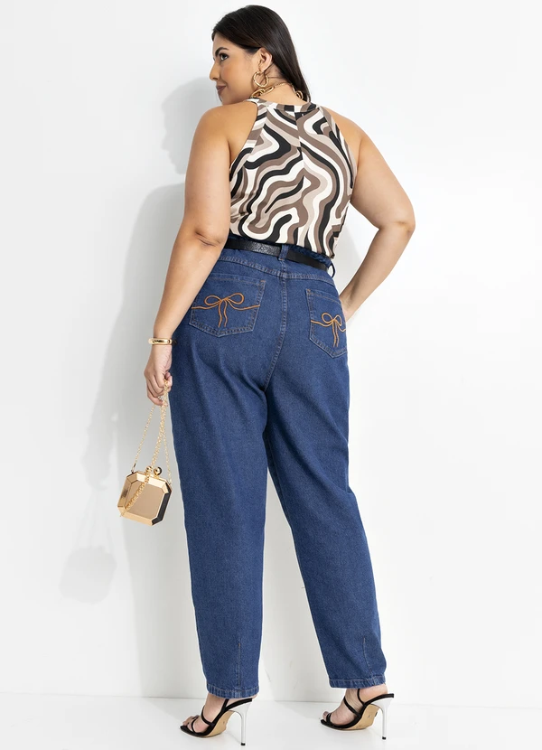 Marguerite - Blusa Abstrato Orgânico em Malha de Viscose 4