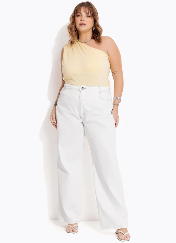 Marguerite - Blusa Amarelo Claro em Malha de Viscose 3