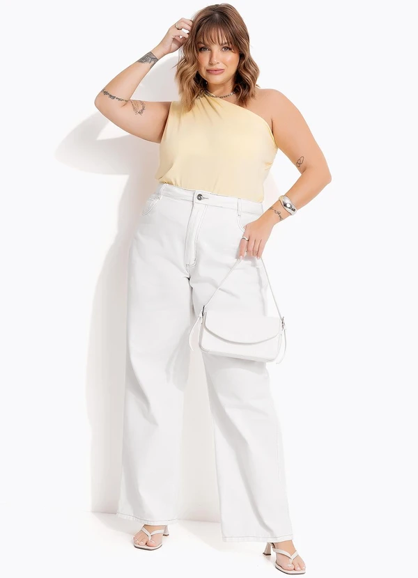 Marguerite - Blusa Amarelo Claro em Malha de Viscose 6