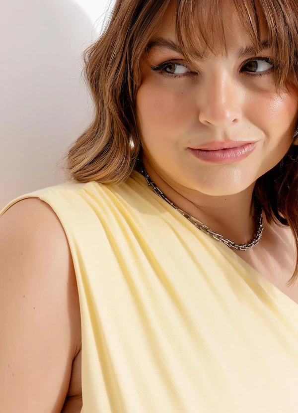 Marguerite - Blusa Amarelo Claro em Malha de Viscose 7