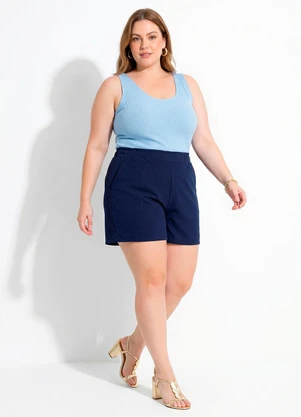 Marguerite - Blusa Azul Bebê em Malha Tricot - MARGUERITE