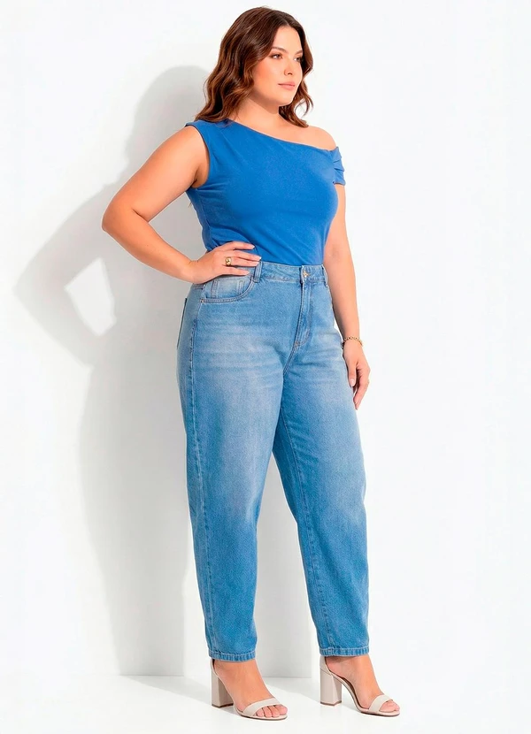 Marguerite - Blusa Azul Royal em Malha Fria 2