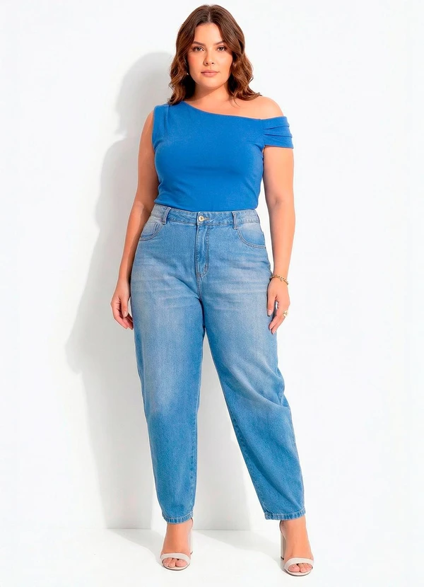 Marguerite - Blusa Azul Royal em Malha Fria 6