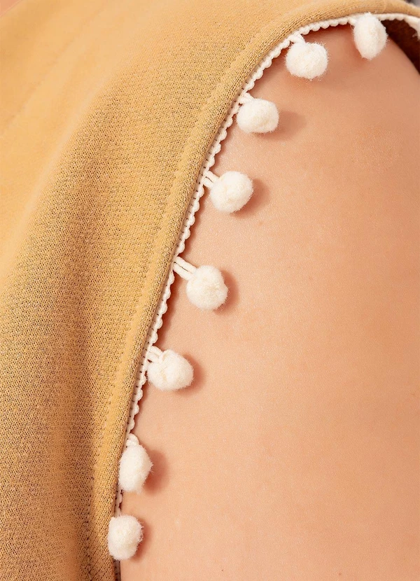 Marguerite - Blusa Bege em Moletom sem Pelucia 11