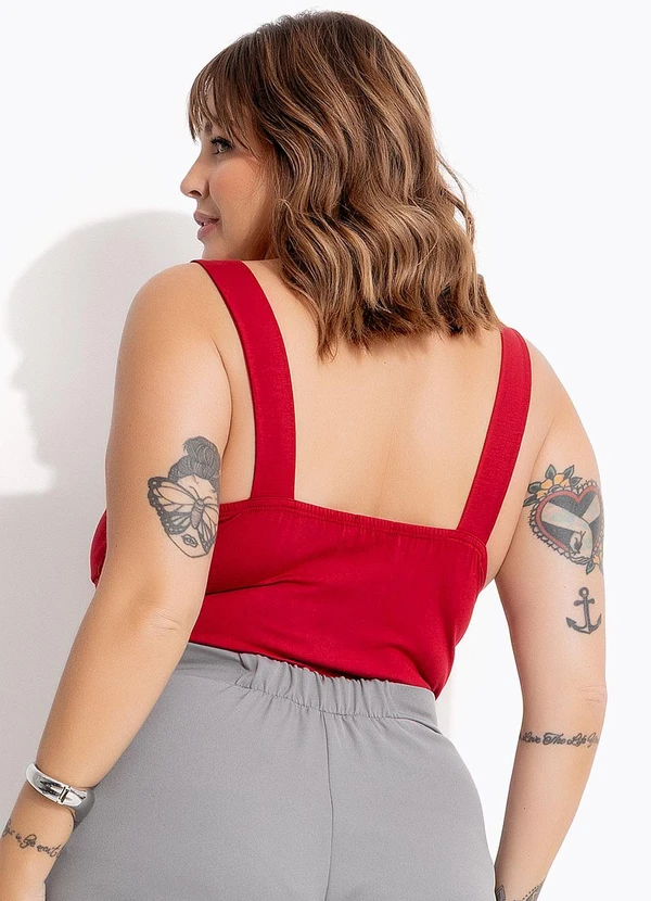 Marguerite - Blusa Bordô em Malha de Viscose 2