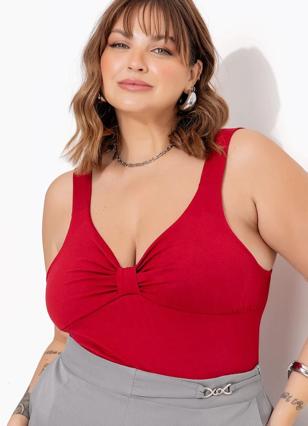 Marguerite - Blusa Bordô em Malha de Viscose