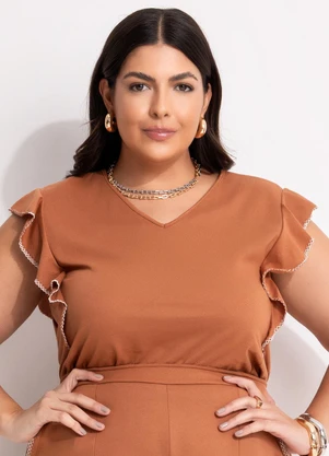 Marguerite - Blusa Caramelo em Malha - MARGUERITE