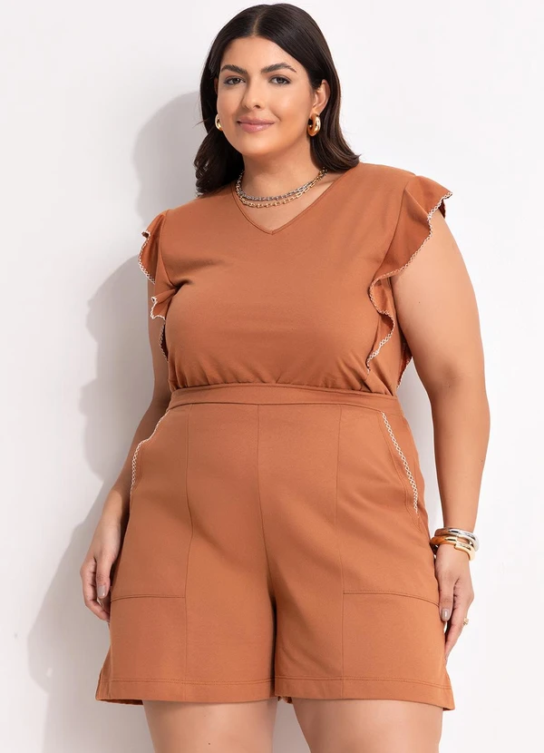 Marguerite - Blusa Caramelo em Malha