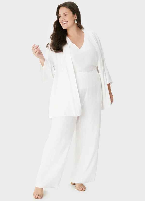 Malwee - Blusa em Viscose Lurex PlusBranco 4
