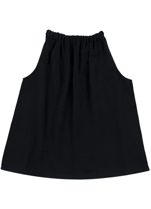 Malwee - Blusa Evasê com Amarração PlusPreto - MALWEE