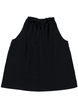 Malwee - Blusa Evasê com Amarração PlusPreto - MALWEE