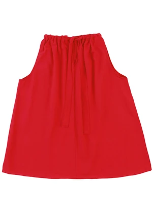 Malwee - Blusa Evasê com Amarração PlusVermelho - MALWEE