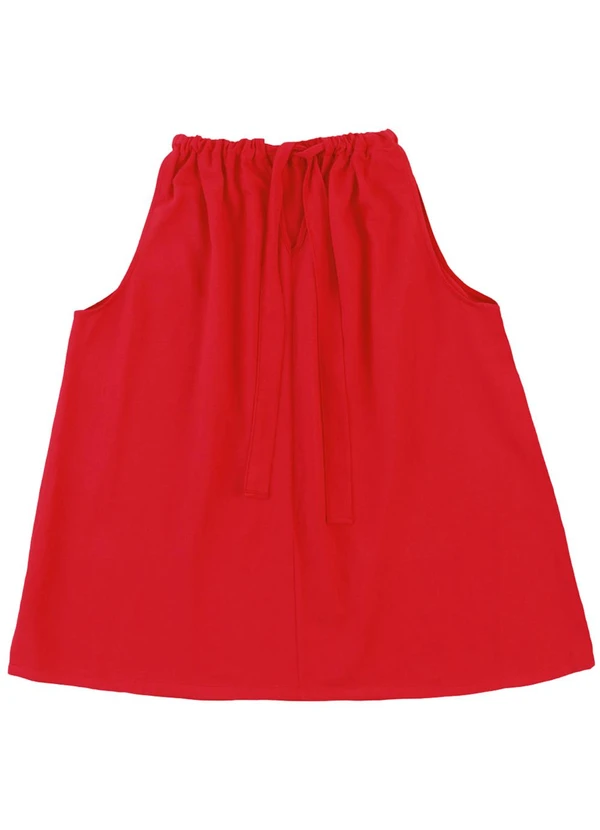 Malwee - Blusa Evasê com Amarração PlusVermelho 2