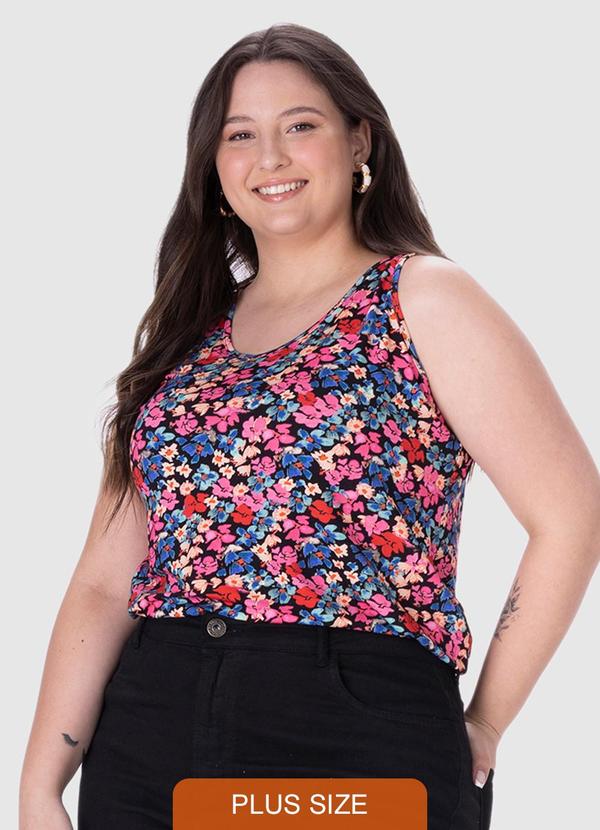 Malwee - Blusa Feminina em Viscose Plus Preto