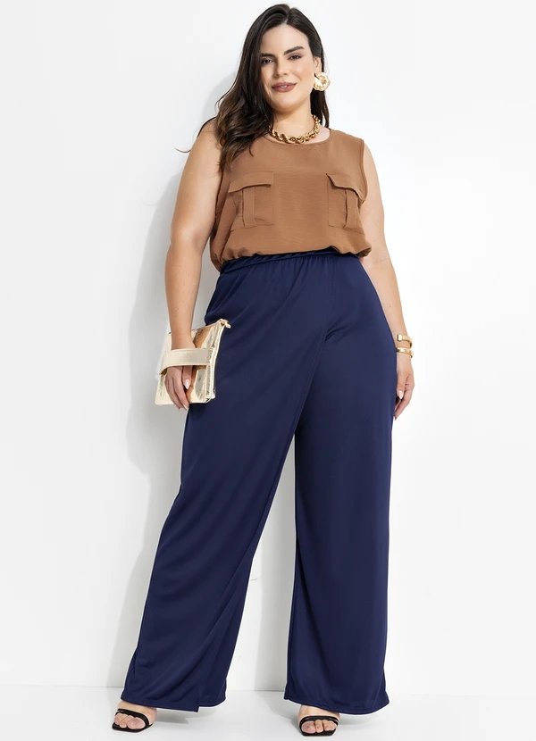 Marguerite - Blusa Ferrugem em Crepe Plano 3