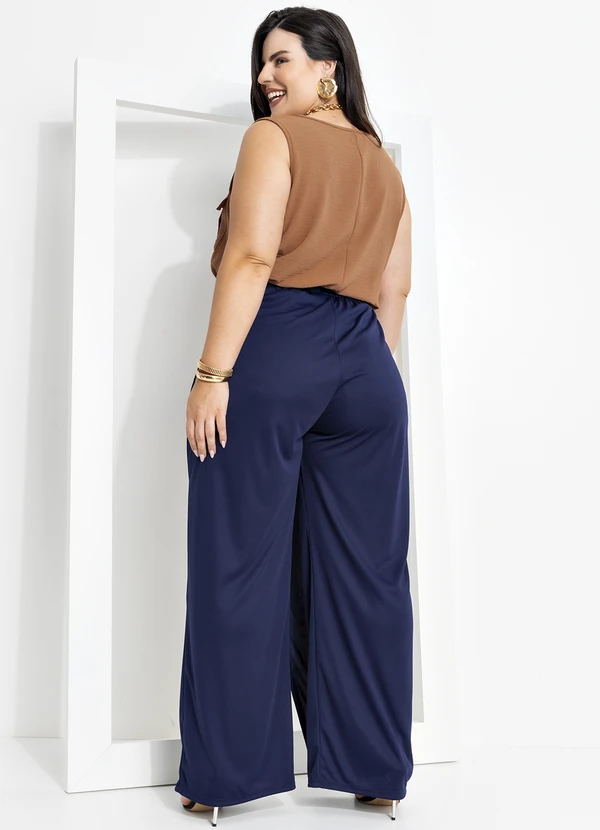 Marguerite - Blusa Ferrugem em Crepe Plano 4