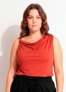 Blusa Ferrugem em Malha Suede