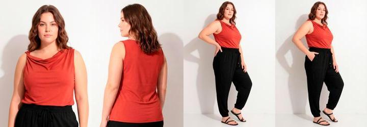 Blusa Ferrugem em Malha Suede