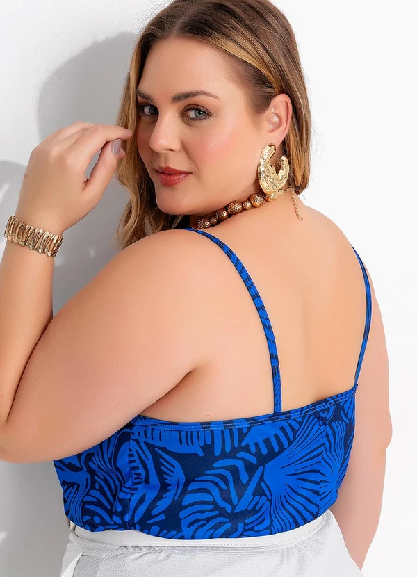 Marguerite - Blusa Lembrança Marítima em Jersey Acetinado 2