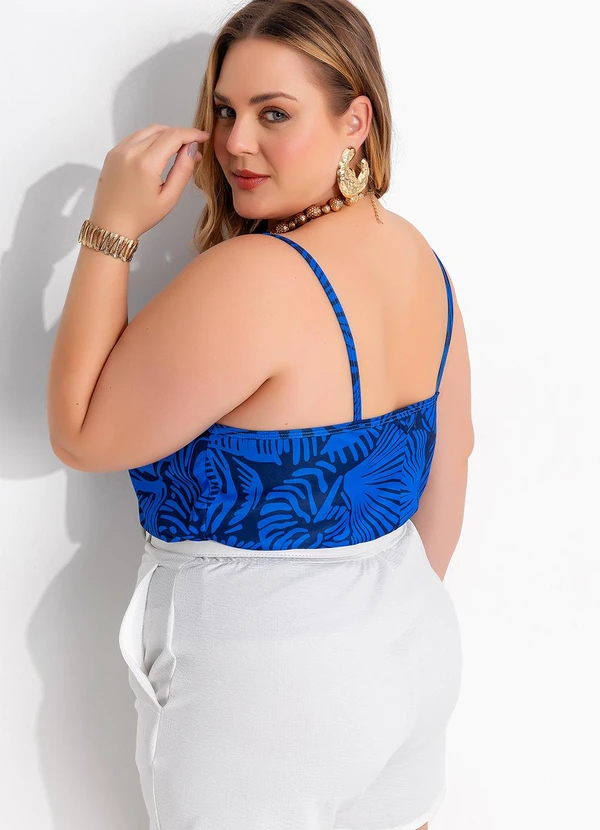 Marguerite - Blusa Lembrança Marítima em Jersey Acetinado 4