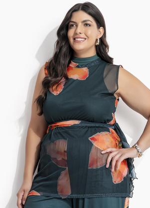 Blusa (Lrio Laranja) em Tule