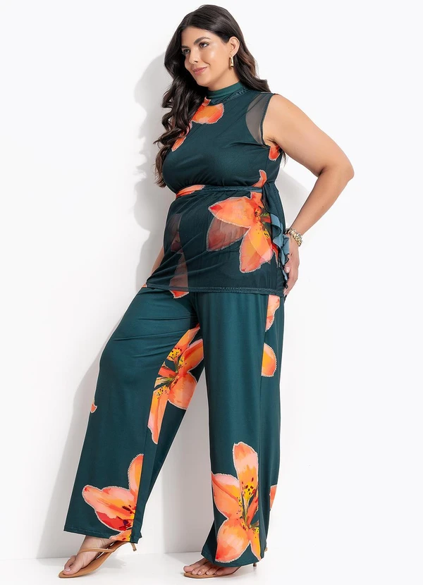 Marguerite - Blusa Lírio Laranja em Tule