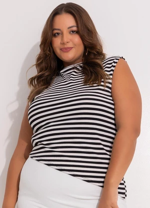 Marguerite - Blusa Listrado em Canelado - MARGUERITE