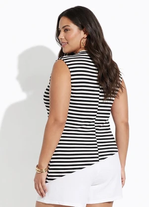 Marguerite - Blusa Listrado em Canelado - MARGUERITE