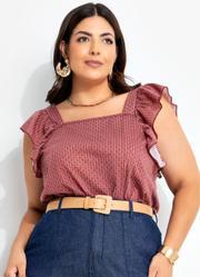 Blusa Mini Floral em Malha