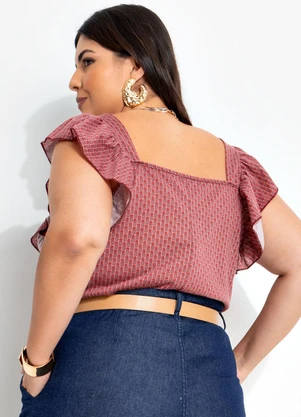 Marguerite - Blusa Mini Floral em Malha - MARGUERITE