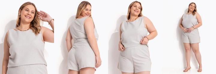 Blusa Natural em Moletinho