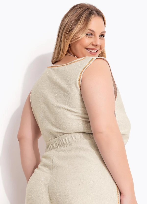 Marguerite - Blusa Natural em Moletinho 3