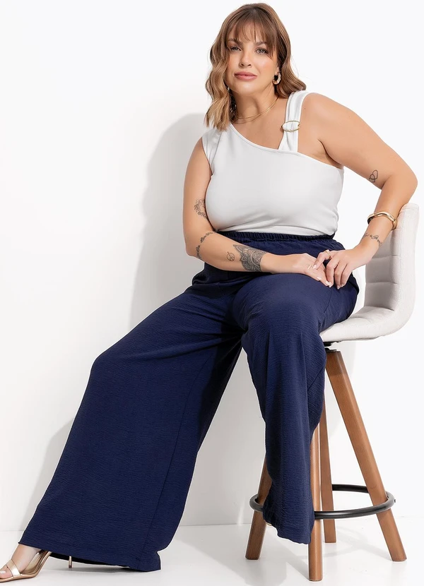 Marguerite - Blusa Off White em Malha Crepe 2