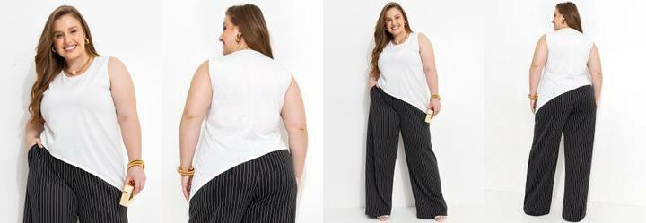 Blusa Off White em Poliviscose