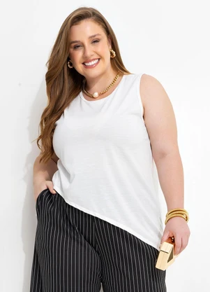 Marguerite - Blusa Off White em Poliviscose - MARGUERITE