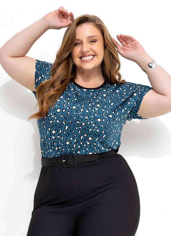 Marguerite - Blusa Onça Missoni em Malha Fria