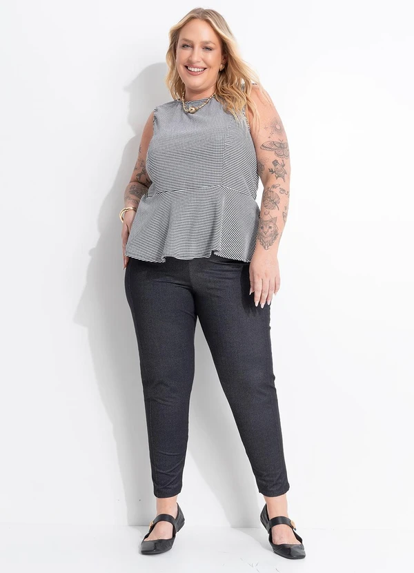 Marguerite - Blusa Pied de Poule em Malha Texturizada 3