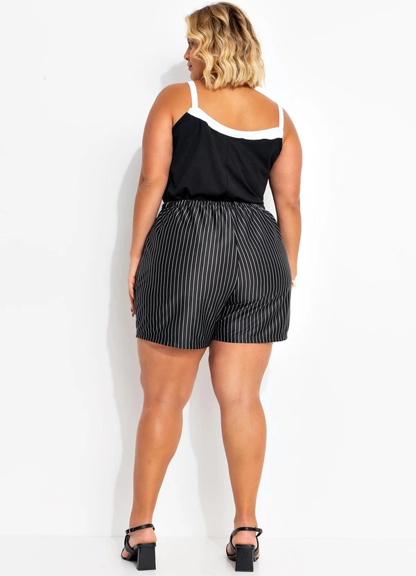 Marguerite - Blusa Preta com Contrastes 4