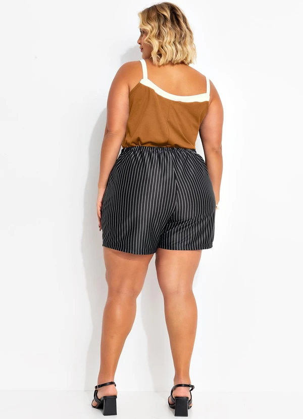 Marguerite - Blusa Caramelo com Contrastes 4