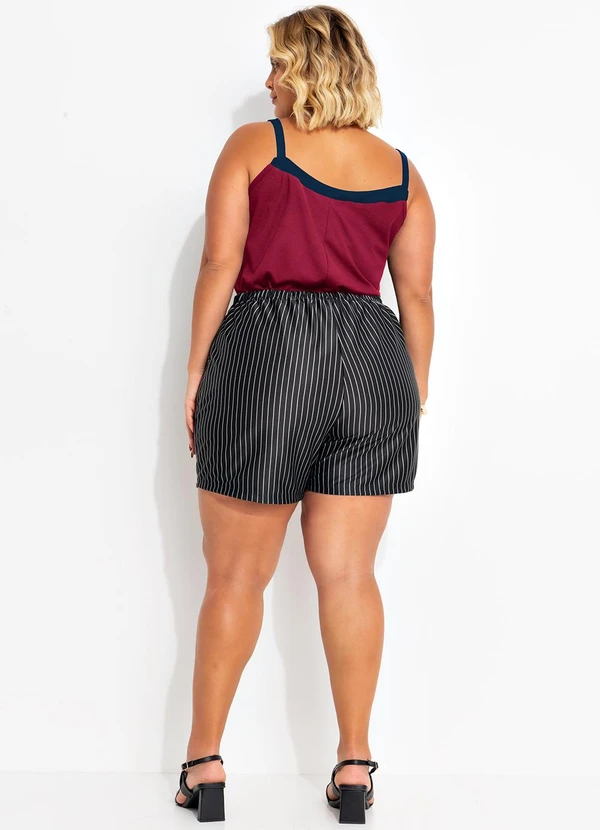 Marguerite - Blusa Bordô com Contrastes 4