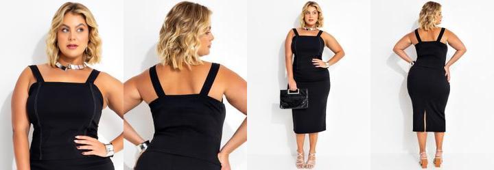 Blusa Preta em Bengaline